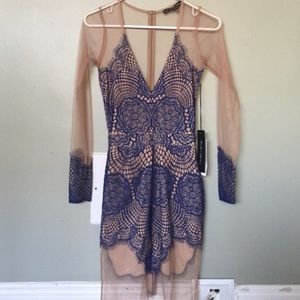 For Love & Lemons Sheer Skin Dress